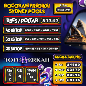 Prediksi Togel SDY (Sidney) 21 Agustus 2024 – Data Syair Togel Totoberkah